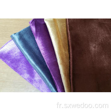 Tissu coloré en velours nature pour meubles de canapé